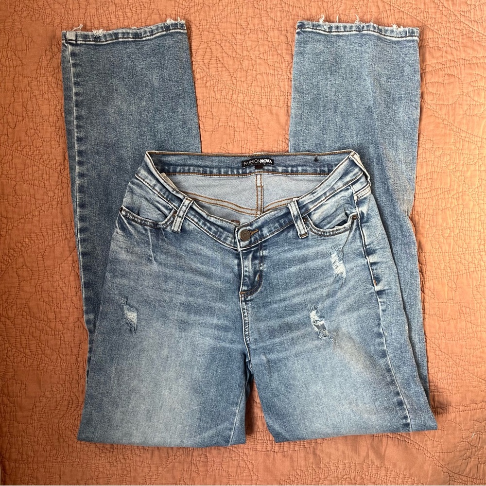 V Nice To Meet You Straight Leg Jeans